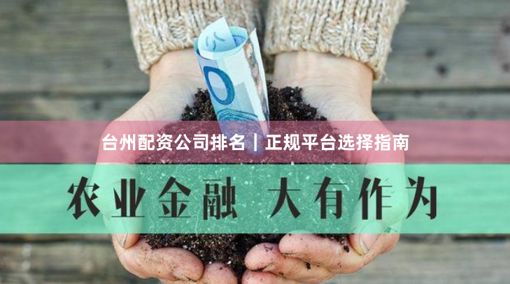 台州配资公司排名｜正规平台选择指南